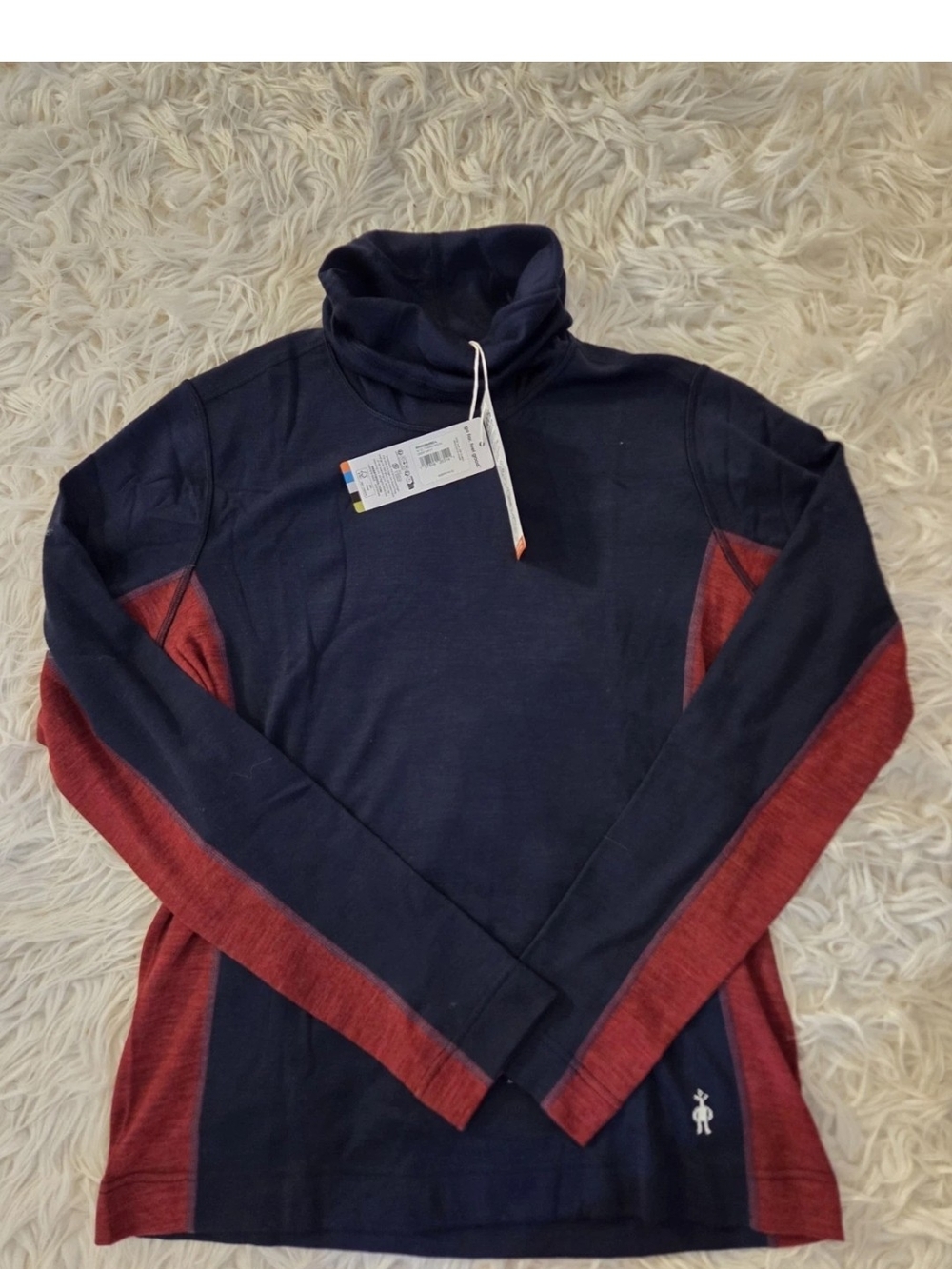 Smartwool Women's Classic Thermal Merino Mock Neck Size M, 100% Merino Wool